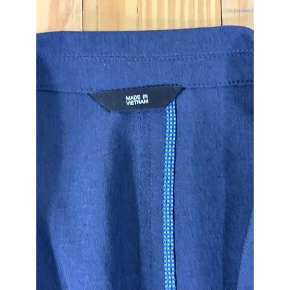 Haggar Men's Blazer Blue X-Large(48/50) Stretch Cotton Smart Wash Sports Coat